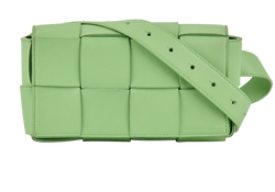 Cassette Belt Bag, Leather, Green, DB, 3*